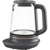 Electrolux Electric kettle, 1,7L, Strix, glass, with teapot, black