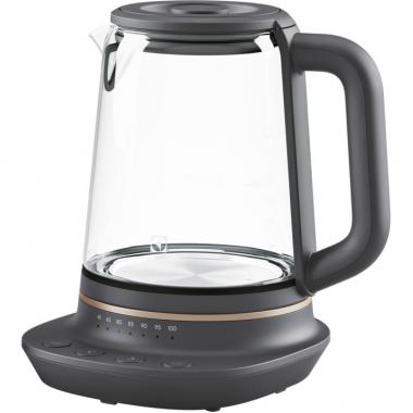 Electrolux Electric kettle, 1,7L, Strix, glass, with teapot, black