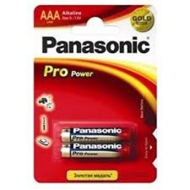 Panasonic Батарейка PRO POWER лужна AAA блістер, 2 шт.
