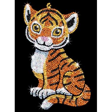 Sequin Art Craft kit RED - Tia Tiger
