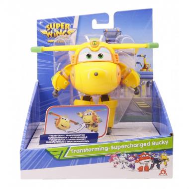 Super Wings Ігрова фігурка-трансформер Transforming-Supercharge Bucky, Бакі