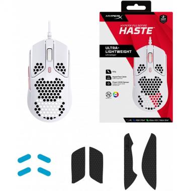 HyperX Mouse Pulsefire Haste USB, White/Pink