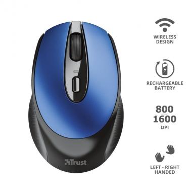 Trust Mouse Zaya Rechargeable WL Blue