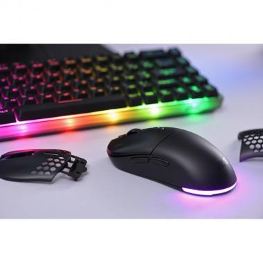 2E Gaming Mouse HyperDrive Lite WL, RGB Black