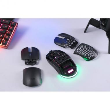 2E Gaming Mouse HyperDrive Lite WL, RGB Black