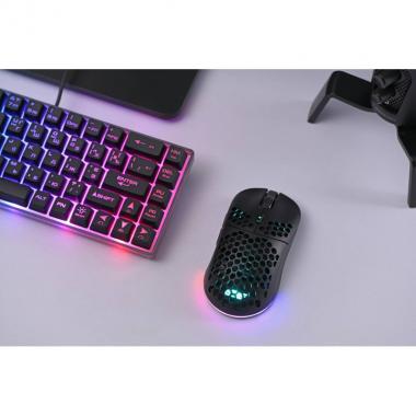 2E Gaming Mouse HyperDrive Lite WL, RGB Black