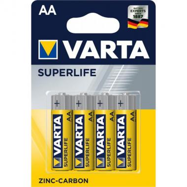 VARTA Батарейка SUPERLIFE AA BLI 4 ZINC-CARBON