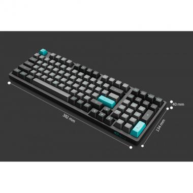 Akko Клавіатура 3098N Black&Cyan TTC Honey Switch RGB