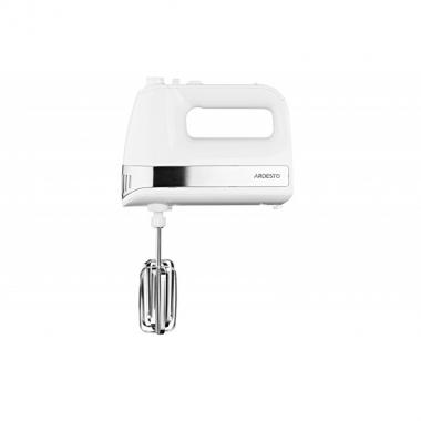 ARDESTO Міксер з чашею Ardesto KSTM-500W - 500Вт/5 швидк.+турбо/ 2 віничка/2 гачка/біли