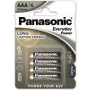 Panasonic Battery EVERYDAY POWER Alkaline AAА blister, 4 pcs.