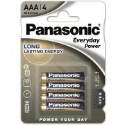 Panasonic Battery EVERYDAY POWER Alkaline AAА blister, 4 pcs.