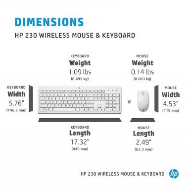 HP Комплект 230 WL UKR white