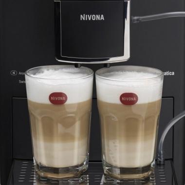 Nivona Coffee machine CafeRomatica, 2,2L, hand capuchino maker, auto recipe-5, black-silver