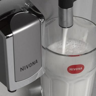 Nivona Coffee machine CafeRomatica, 2,2L, hand capuchino maker, auto recipe-5, black-silver