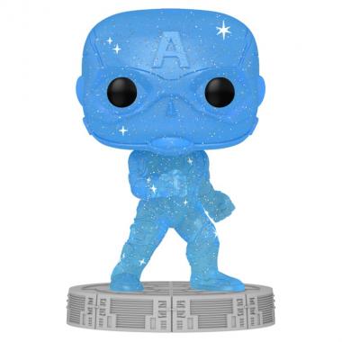 Funko Funko POP! Art Series Bobble Marvel Infinity Saga Captain America Blue w/Case 57614
