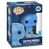 Funko Funko POP! Art Series Bobble Marvel Infinity Saga Captain America Blue w/Case 57614