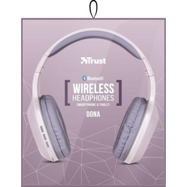 Trust Dona Wireless On-Ear Mic[Pink]