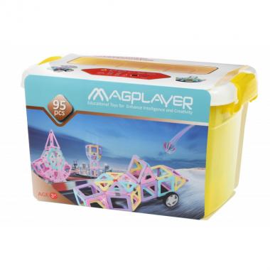 MagPlayer Конструктор магнітний набір бокс 95 ел. (MPT2-95)