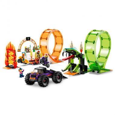 LEGO Конструктор City Stuntz Подвійна петля каскадерської арени