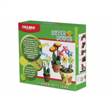 PAULINDA Super Dough modeling clay Flower Pot