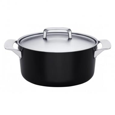 Fiskars Кастрюля Rotisser 3,5 л, мет. кришка, алюміній, чорний