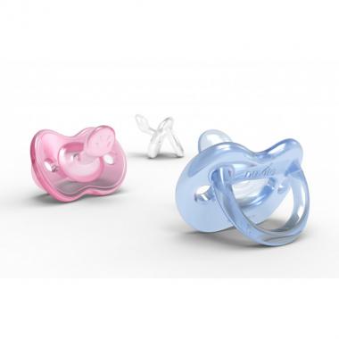 Nuvita Пустушка Orthosoft ортодонтична Light[Soother 7051 Orthosoft Light PINK 0m+]