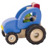 goki Wooden car Tractor (blue)