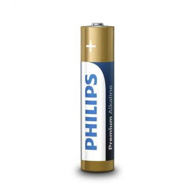 Philips Батарейка Premium Alkaline лужна AAA блістер, 4 шт