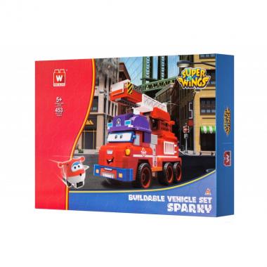 Super Wings Конструктор Small Blocks Buildable Vehicle Set Sparky, Спаркі