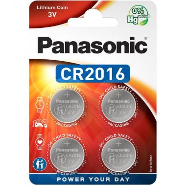 Panasonic Батарейка литиевая CR2016 блистер, 4 шт.
