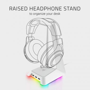 Razer Base Station Chroma[Mercury, white]