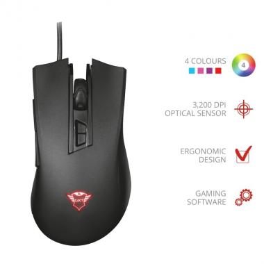 Trust GXT121 ZEEBO BLACK