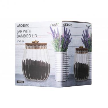 ARDESTO Jar Fresh Vintage 750 ml, glass, bamboo