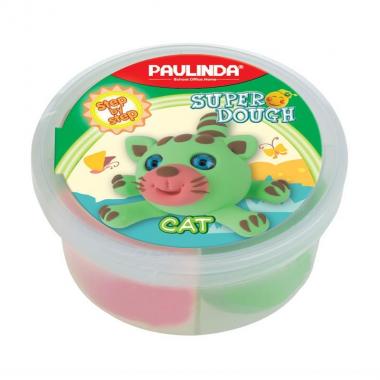 PAULINDA Масса для лепки Super dough 40г Кот