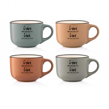 ARDESTO Mug Way of life, 550 ml , brown, ceramics