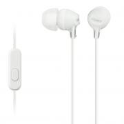 Sony MDR-EX15AP In-ear Mic White Headphones