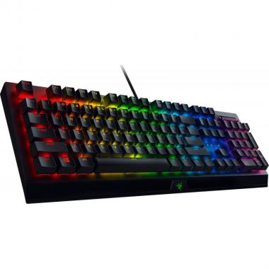Razer Клавиатура BlackWidow V3 RGB 108key Yellow Switch USB RU Black