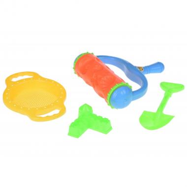 Same Toy Набір для гри з піском із Валиком (помаранчевий) (4 шт.)