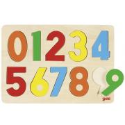 goki Lift-out puzzle Figures 0-9