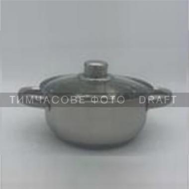 ARDESTO Casserole Gemini Gourmet, glass lid, 5 l, stainless steel