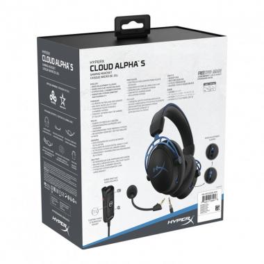 HyperX Гарнитура игровая Cloud Alpha S 3.5mm/USB, Black/Blue