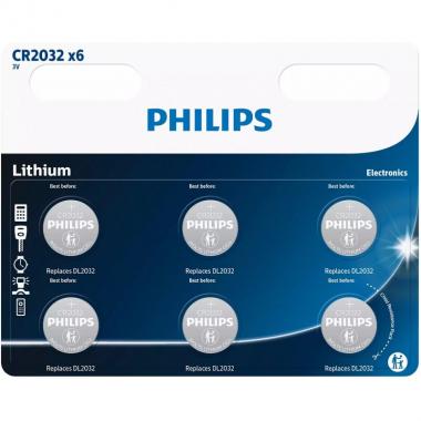 Philips Lithium CR 2032 BLI 6