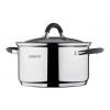 ARDESTO Casserole Gemini Salerno, glass lid, 2.5 l, gray silicone handles, stainless steel