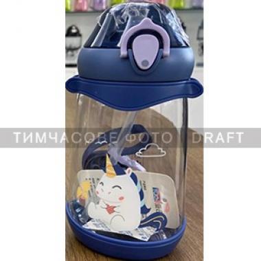 ARDESTO Bottle for kids Unicorn 500 ml, blue, plastic