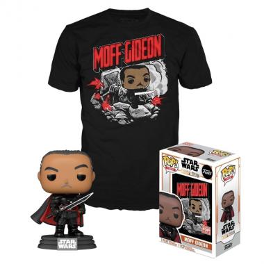 Funko Набор Фигурка+Футболка Funko POP and Tee Star Wars The Mandalorian Moff Gideon (L) 52704 (UT-53542)