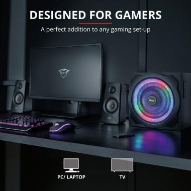 Trust Speaker 2.1 GXT 629 Tytan RGB Black