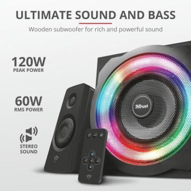 Trust Speaker 2.1 GXT 629 Tytan RGB Black