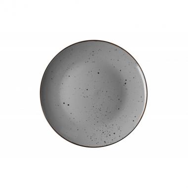ARDESTO Dinner plate Bagheria, 26 cm, Grey, ceramics