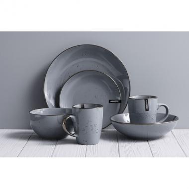 ARDESTO Dinner plate Bagheria, 26 cm, Grey, ceramics