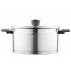 ARDESTO Casserole Gemini, glass lid, 5.2 l, stainless steel